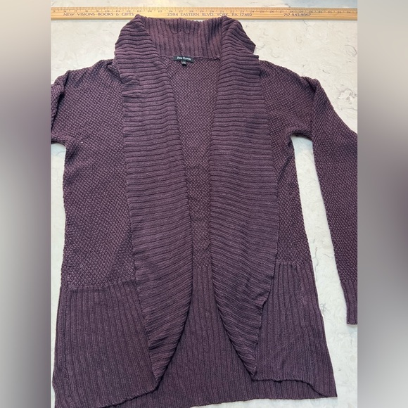 Pink Clover Sweaters - Pink Clover Plum Knit Cardigan‎